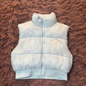 Victoria's Secret Sky Blue Quilted Vest